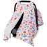 Metplus 2 in 1 Flowers Baby Car Seat Cover, Car Seat Canopy