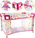 Set deAO Kids Baby Doll Stroller Nursery Role Play with a Variety of Feeding Toy and Play Mat Travel Cot Baby Carrier
