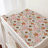 Retro Boho Floral Changing Pad Covers, Vintage Flowers Unisex Diaper Change Pad Sheets for Boys Girls, 32''x16''