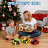 TGXLAK 2 3 4 5 3 Pack 360 2-4-6 3-5 Dinosaur Toys for Year Old Boys - Monster Truck Toys with Friction Power Rotating
