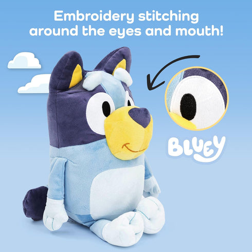 Bluey Plush Pillow Buddy, Super Stuffed Soft Character Pillow, 19 Inches Polyester Microfiber