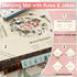 HWZ 4 31.5x31.5 Inch, 3.5mm Mahjong Mat with Professional Tile Mixers & Storage Bag, Thick Waterproof Noise-Reducing