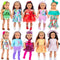 ZITA ELEMENT 24 Pcs American Doll Clothes for 18 Inch Dolls - Clothing Outfits, Dresses, Swimsuits