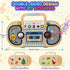 Ansee 2 Busy Board Montessori Toys for Toddlers, Wooden Sensory Toys with LED Light, Switches, Music, Labyrinth, Adjust