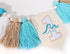 BASCT 1st Big One Surf High Chair Banner - Wave Birthday Decoration for Boys, Tassel Garland