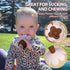 Haakaa Flower Baby Fresh Fruit Food Feeder with Mini Freezer Nibble Tray, Silicone Mesh Feeder for Infants 4M+ (Pea