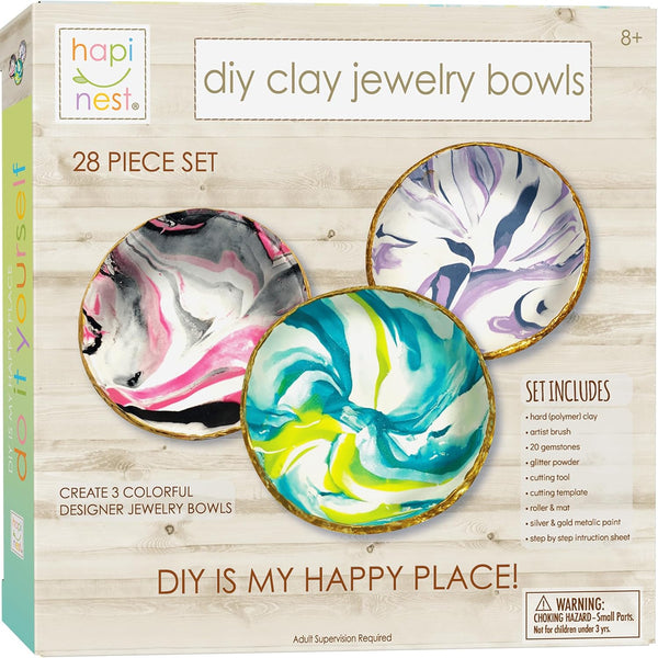 Hapinest Make Your Own Clay Jewelry Dish Craft Kit for Girls for