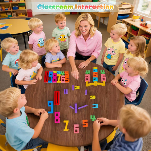 GUKAZH 40PCS 1-10, Educational Toys Wooden Number Building Blocks Stacking Toys for Kids, Math Learning Tool Digital