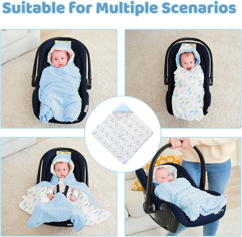 Stroller,35"x35"(Leaves LAT LEE AND TOWN Winter Baby Car Seat Blanket-Universal CarSeat Covers for Babies,Thicken Warm