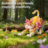 Set 8 9 10 11 12+ (1038 JOJO&Peach Cat and Flower Building Toy for Girls, Mothers Day Animals Plant Model Ideas