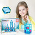 71pc 2 Set 3+ PTM71 PicassoTiles Mini Diamond Series Winter Ice Theme Magnetic Tile Building Blocks Character Action