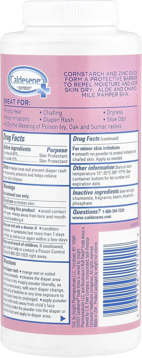 Caldesene 5 oz (Pack 8) Medicated Protecting Powder with Zinc Oxide & Cornstarch
