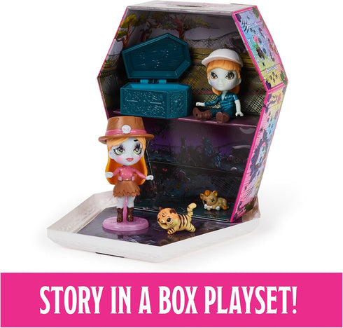 Wild Vibes Big Cat Un-Rescue Zombie Dolls - Deluxe Set with 2 Exclusive 3.5-Inch Figures, 2 Pets & More