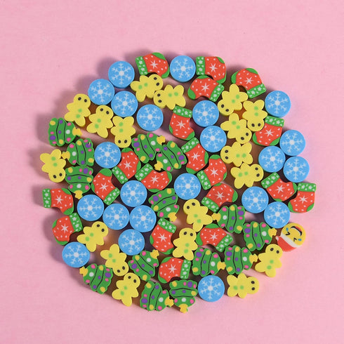 330 Pcs Mini Erasers for Kids Bulk, Christmas Party Decoration, Santa Claus Stocking Gift Filling