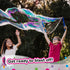 WOWMAZING Giant Bubble Kit: Space - Includes Wand, 2 Big Bubble Concentrate Pouches, Outdoor Toy for Kids
