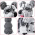 7100 Set 3D Schnauzer Dog Piece Micro Building Blocks for Teens & Adults Advanced Construction Kit, STEM Fine-Motor