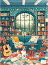 Amusding 300 Piece Puzzle for Adults, Cozy Afternoon Jigsaw Puzzles, Vintage Living Room