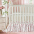 Brandream French Country Toile Cotton Crib Skirt Toddler Bedskirt Dust Ruffle Baby