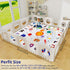 Mfmiudole 50"50" Solar System Baby Gyms Playmats for Playpen, Thicken ABC Alphabet Learning Mat Toddlers Padding