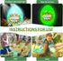 Beby Buty 6 Pack 3 4 5 6 7 Luminous Easter Eggs with Mini Cars, Includes Off-Road Vehicles, Trucks, and Police Cars