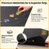 1500 46" 26" 3 Jigsaw Puzzle Mat Roll Up Pieces Saver Pad x with Sorting Trays & Travel Storage Bag Portable Non-Slip
