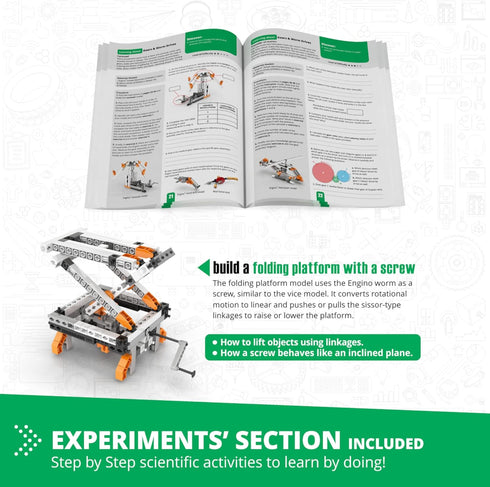 Engino STEM Toys - Construction Toys for Kids 9+, Mechanics Gears & Worm Drives, Educational Gifts for Boys & Girls