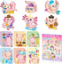 Axolotl Make a Face Sticker, 36Pcs Make Your Own Cute Axolotl Stickers for Kids Birthday Party Activity