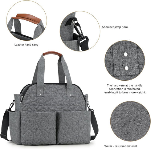 MEYTEILAY Diaper Bag Tote Large Multi-Function Baby Changing Bag for Mom Travel Nappy Bag for Women