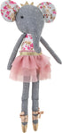 Stephen Joseph Tiny Dancers Stuffed Doll, Elsie Elephant for Child or Toddler, Toy Room Decor