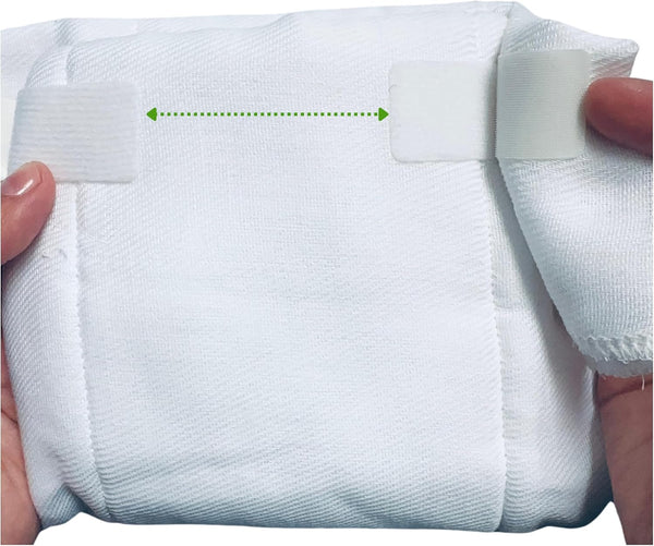 KJ.VOOM Adhesive Cloth Diaper Fasteners Peel-Stick-Adjust | Replaces Diaper Pins & Snaps |