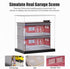 Display Case 1/64 Scale Diecast Parking Garage Model - 3-Tires with LED Light, 12 Parking Spaces, Full Acrylic Cover