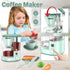 Euanze Set Sets 3 4 5 6 Kids Play Kitchen Accessories, Pretend Play Kitchen Appliance Toy with Coffee Maker, Toaster