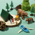 13 RAYNAG Pieces Camping Cake Topper Camping Party Decoration With Tent Bonfire Tree Bear People Boat Camping Cake