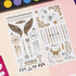 24 Incraftables Non-Toxic Water-Based Face Paint Kit Colors with Brushes, Stencils & Glitter for DIY Art, Cosplay