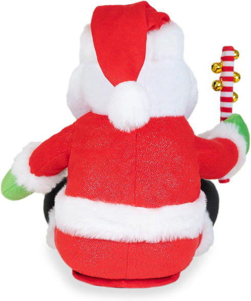 12" Cuddle Barn - Jingling Santa | Singing Santa Claus Christmas Plush Toy Shakes Bells, Sings and Bops to Xmas Carol