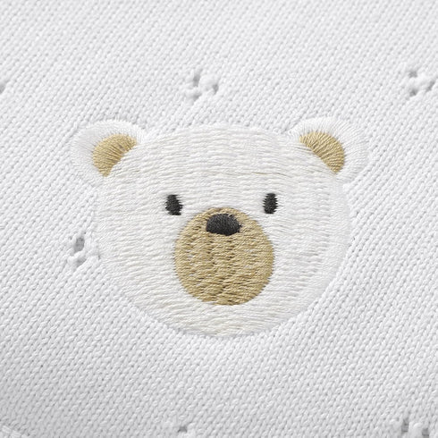40x30 Inch mimixiong Organic Cotton Baby Blanket Neutral Knitted Soft Crib Nursery Swaddling Receiving Blankets