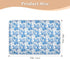siphylline 52" 34" Blue Round Flower Spring Extra Large Resuable Changing Pad Covers Highly Absorbent Potty Training