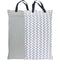 wegreeco Reusable Hanging Wet Dry Cloth Diaper Bag (Grey Leaf, Grey)