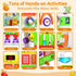 Busy Board Montessori Toys for 1+ Year Old, Sensory Educational Travel Toys for Toddlers 1-3 Year Old