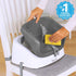 3-Point Ingenuity SmartClean Toddler Booster Seat for Kitchen Chair Lightweight for on-the-go, Easy-Clean, Harness
