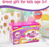 Set Prextex Grocery Store Pretend Play Electronic Toy Cash Register - STEM Cash Register for Kids with Microphone, Play