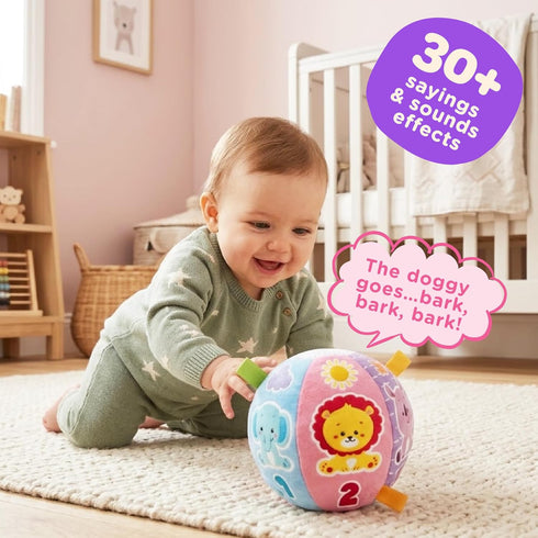 Move2Play, 6, 9, 12, 18+ 1, 2+ Hilariously Interactive Baby Ball with Music & Sound Effects | First Birthday Gift |