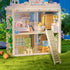 Abaodam Doll House Miniature Wooden Ladder, Retro Decor Tiny Furniture, Small Decorative Ladder Model
