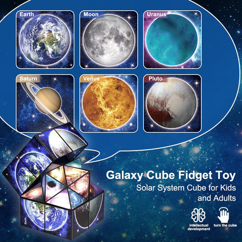 Set, 2 1 8-12 Star Cube Magic Cube in Yoshimoto Cube for Kids and Adults, Toy for Boys and Girls Ages