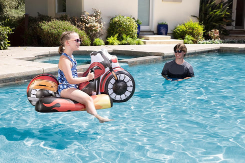 Swimming Poolmaster Inflatable Pool Float Rider Pool Toy for Kids, Motorcycle