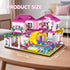 CSNRHG Summer Set 1018 6+ Pink Pool Villa Building Block Friends Construction Educational Toy Pieces Gifts for Girls