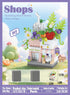 Sacblirr Set Juice Shop City Street View House Mini Building Micro Blocks Toy Store Shop for Home Decor Toys Birthday