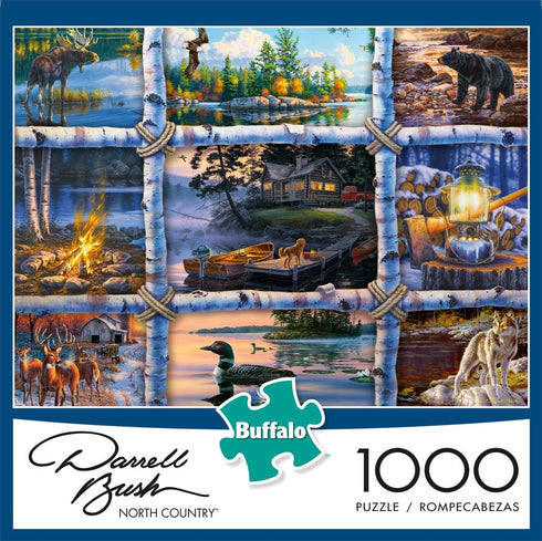 Buffalo Games - Darrell Bush - North Country - 1000 Piece Jigsaw Puzzle for Adults Challenging Puzzle Perfect for Game Nights - Finished Puzzle Size is 26.75 x 19.75