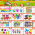 Dilycery 127 Pcs Easter Egg Fillers Fidget Party Favors for Kids, Treasure Box Toys for Classroom, Treasure Chest