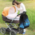 QSMJKLD Backpack Mommy Daypack Blue Flame Diaper Bag with Changing Pad, Pacifier Holder - Multifunction Travel Nappy